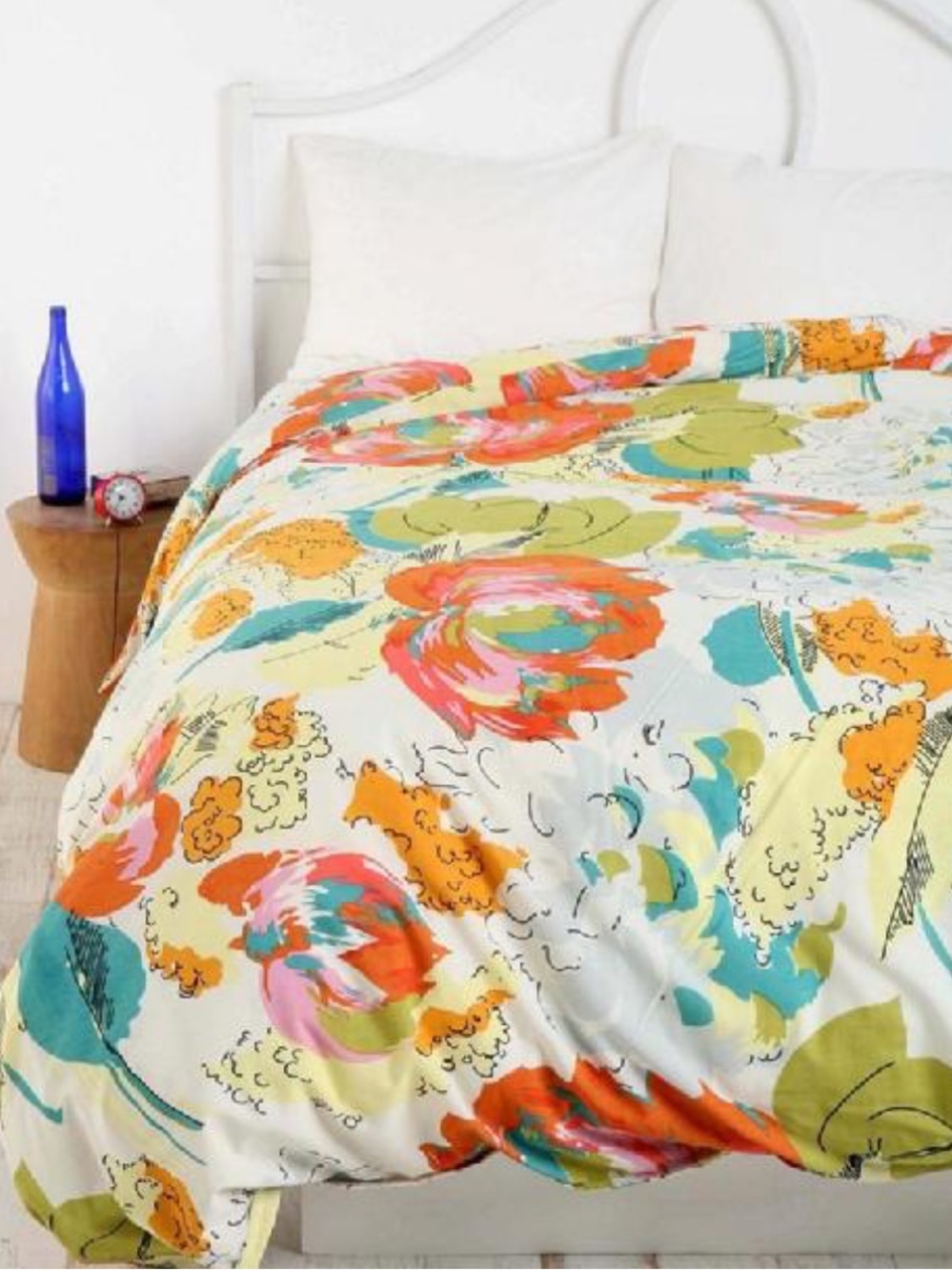 Urban Outfitters Romantic Floral Scarf Duvet size Full